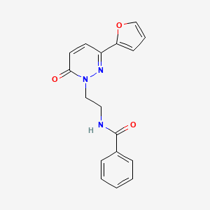 N-(2-(3-(furan-2-yl)-6-oxopyridazin-1(6H)-yl)ethyl)benzamide