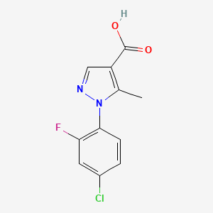 1-(4-chloro-2-fluorophenyl)-5-methyl-1H-pyrazole-4-carboxylic acid