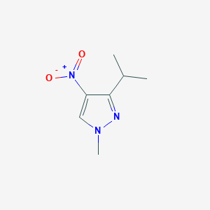 molecular formula C7H11N3O2 B2407960 1-Methyl-4-nitro-3-propan-2-ylpyrazole CAS No. 1808163-71-4