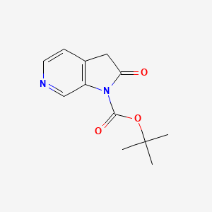 molecular formula C12H14N2O3 B2407965 叔丁基2-氧代-2,3-二氢-1H-吡咯并[2,3-c]吡啶-1-羧酸酯 CAS No. 1936059-34-5