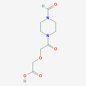 molecular formula C9H14N2O5 B2407970 2-[2-(4-Formylpiperazin-1-yl)-2-oxoethoxy]acetic acid CAS No. 878976-13-7