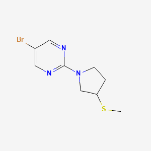 5-Bromo-2-(3-(methylthio)pyrrolidin-1-yl)pyrimidine