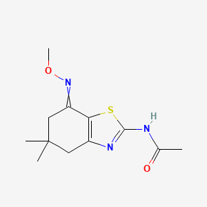 N-(7-(Azamethoxymethylene)-5,5-dimethyl-4,5,6-trihydrobenzothiazol-2-YL)ethanamide