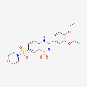 3-(3,4-diethoxyphenyl)-7-(morpholinosulfonyl)-2H-benzo[e][1,2,4]thiadiazine 1,1-dioxide