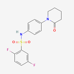 2,5-difluoro-N-(4-(2-oxopiperidin-1-yl)phenyl)benzenesulfonamide