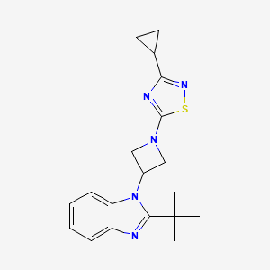 5-[3-(2-Tert-butylbenzimidazol-1-yl)azetidin-1-yl]-3-cyclopropyl-1,2,4-thiadiazole