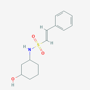 (E)-N-(3-hydroxycyclohexyl)-2-phenylethenesulfonamide