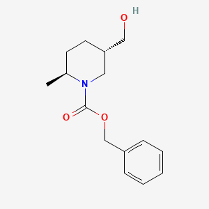 benzyl (2S,5S)-5-(hydroxymethyl)-2-methyl-piperidine-1-carboxylate
