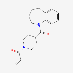 1-[4-(2,3,4,5-Tetrahydro-1-benzazepine-1-carbonyl)piperidin-1-yl]prop-2-en-1-one