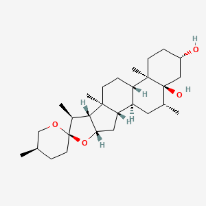 5-alpha-Hydroxy-6-beta-methyltigogenin