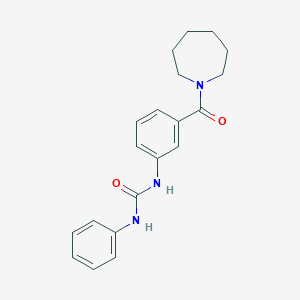 molecular formula C20H23N3O2 B240802 N-[3-(1-azepanylcarbonyl)phenyl]-N'-phenylurea 