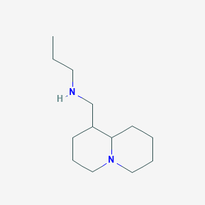 N-(octahydro-2H-quinolizin-1-ylmethyl)propan-1-amine