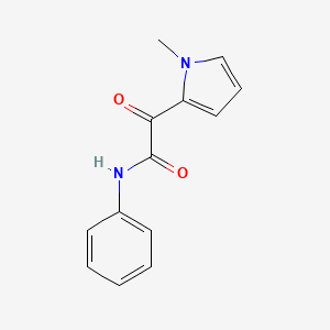 molecular formula C13H12N2O2 B2408033 2-(1-甲基-1H-吡咯-2-基)-2-氧代-N-苯基乙酰胺 CAS No. 477871-95-7