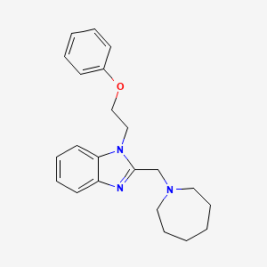 2-[(azepan-1-yl)methyl]-1-(2-phenoxyethyl)-1H-1,3-benzodiazole