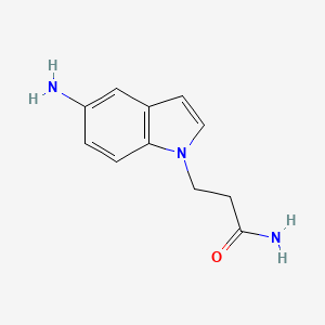 molecular formula C11H13N3O B2408051 3-(5-氨基吲哚-1-基)丙酰胺 CAS No. 1094646-05-5