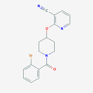 2-((1-(2-Bromobenzoyl)piperidin-4-yl)oxy)nicotinonitrile