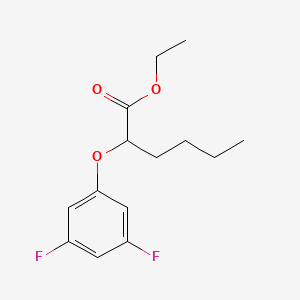 molecular formula C14H18F2O3 B2408072 Ethyl 2-(3,5-difluorophenoxy)hexanoate CAS No. 2279122-11-9