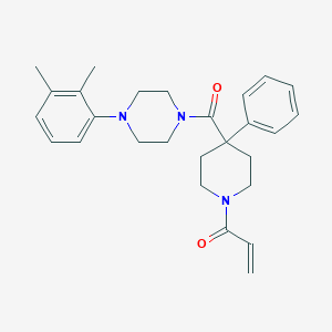 1-[4-[4-(2,3-Dimethylphenyl)piperazine-1-carbonyl]-4-phenylpiperidin-1-yl]prop-2-en-1-one