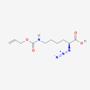 molecular formula C10H16N4O4 B2408091 N3-L-赖(Alloc)-OH*DCHA CAS No. 1799661-51-0