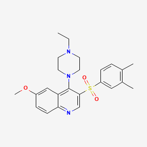 molecular formula C24H29N3O3S B2408096 3-(3,4-二甲苯磺酰基)-4-(4-乙基哌嗪-1-基)-6-甲氧基喹啉 CAS No. 867040-42-4