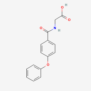 molecular formula C15H13NO4 B2408097 (4-Phenoxy-benzoylamino)-acetic acid CAS No. 157396-29-7