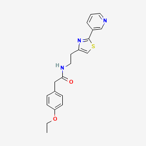 2-(4-ethoxyphenyl)-N-(2-(2-(pyridin-3-yl)thiazol-4-yl)ethyl)acetamide