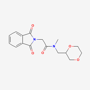 N-((1,4-dioxan-2-yl)methyl)-2-(1,3-dioxoisoindolin-2-yl)-N-methylacetamide