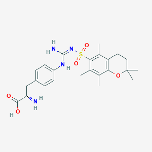 molecular formula C24H32N4O5S B2408134 H-L-Phe(4-Guad-Pmc)-OH CAS No. 313052-26-5