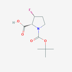 (2R,3R)-1-(tert-Butoxycarbonyl)-3-fluoropyrrolidine-2-carboxylic acid
