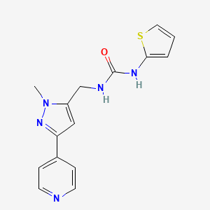 1-[(2-Methyl-5-pyridin-4-ylpyrazol-3-yl)methyl]-3-thiophen-2-ylurea