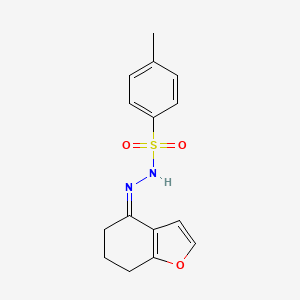 N-[(Z)-6,7-dihydro-5H-1-benzofuran-4-ylideneamino]-4-methylbenzenesulfonamide