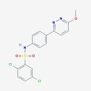 2,5-dichloro-N-(4-(6-methoxypyridazin-3-yl)phenyl)benzenesulfonamide