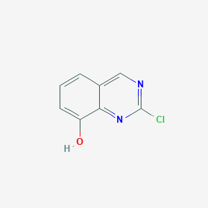 molecular formula C8H5ClN2O B2408157 2-氯代喹唑啉-8-醇 CAS No. 953039-10-6