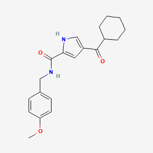 molecular formula C20H24N2O3 B2408158 4-(环己基羰基)-N-(4-甲氧基苄基)-1H-吡咯-2-甲酰胺 CAS No. 439096-61-4