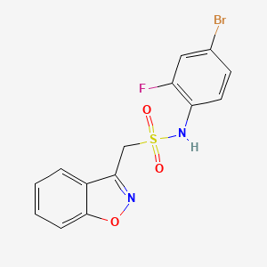 1-(benzo[d]isoxazol-3-yl)-N-(4-bromo-2-fluorophenyl)methanesulfonamide