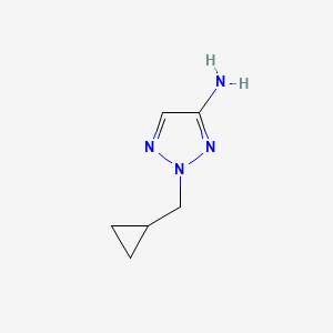 molecular formula C6H10N4 B2408171 4-Amino-2-(cyclopropylméthyl)-1,2,3-triazole CAS No. 2137564-30-6