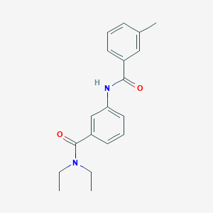 molecular formula C19H22N2O2 B240818 N,N-diethyl-3-(3-methylbenzamido)benzamide 