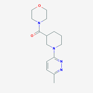 molecular formula C15H22N4O2 B2408184 (1-(6-Methylpyridazin-3-yl)piperidin-3-yl)(morpholino)methanone CAS No. 2195811-06-2