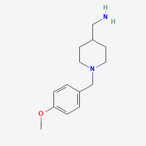 molecular formula C14H22N2O B2408189 (1-(4-Méthoxybenzyl)pipéridin-4-yl)méthanamine CAS No. 117702-38-2