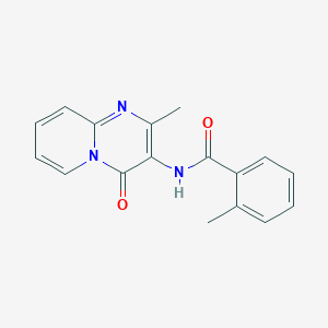 molecular formula C17H15N3O2 B2408208 2-methyl-N-(2-methyl-4-oxo-4H-pyrido[1,2-a]pyrimidin-3-yl)benzamide CAS No. 904824-91-5