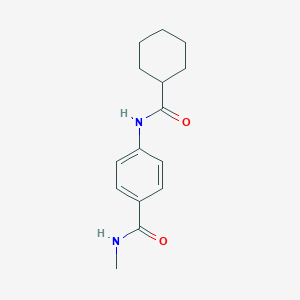 molecular formula C15H20N2O2 B240821 4-[(cyclohexylcarbonyl)amino]-N-methylbenzamide 