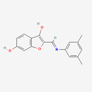 2-{[(3,5-Dimethylphenyl)amino]methylene}-6-hydroxybenzo[b]furan-3-one