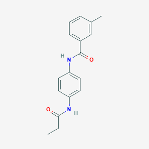 molecular formula C17H18N2O2 B240823 3-methyl-N-[4-(propionylamino)phenyl]benzamide 