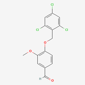 3-Methoxy-4-[(2,4,6-trichlorobenzyl)oxy]benzaldehyde