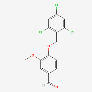 3-Methoxy-4-((2,4,6-trichlorobenzyl)oxy)benzaldehyde