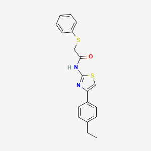 N-(4-(4-ethylphenyl)thiazol-2-yl)-2-(phenylthio)acetamide