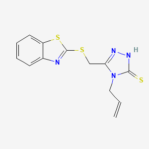 4-allyl-3-((benzo[d]thiazol-2-ylthio)methyl)-1H-1,2,4-triazole-5(4H)-thione