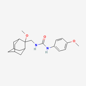 molecular formula C20H28N2O3 B2408256 1-(((1R,3S,5r,7r)-2-methoxyadamantan-2-yl)methyl)-3-(4-methoxyphenyl)urea CAS No. 1797901-70-2