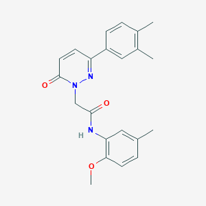 2-[3-(3,4-dimethylphenyl)-6-oxo-1,6-dihydropyridazin-1-yl]-N-(2-methoxy-5-methylphenyl)acetamide