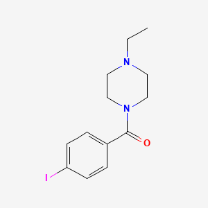 molecular formula C13H17IN2O B2408267 (4-Ethylpiperazin-1-yl)(4-iodophenyl)methanone CAS No. 306289-44-1
